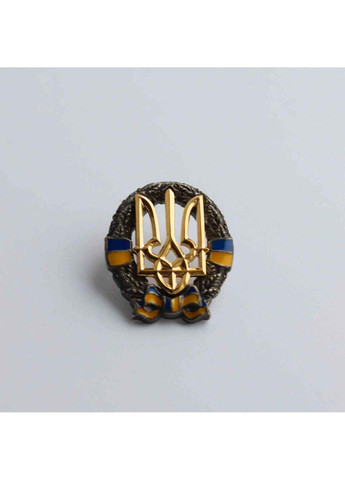 Значок UkrPin Герб України Тризуб на вінку 45х32 мм Dobroznak (292338377)
