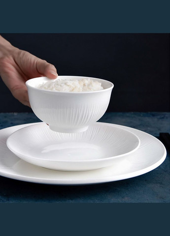 Піала MY HOME 9x4.5 см "Луч" порцеляна Біла (KP-111 S WHITE) MVM (306555230)