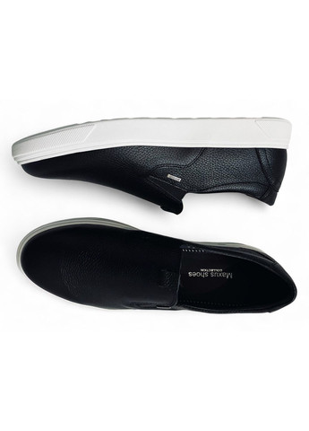 Чоловічі шкіряні сліпони (31.5 см) Чорні (1400) Maxus (366561074)