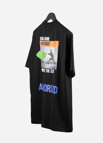 Черная футболка heron preston f0038 Respect -shi-4740