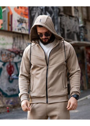 Чоловічий зимовий спортивний костюм на флісі бежевий Freedom (361245572)