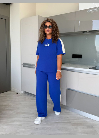 Легкий повсякденний костюм синього кольору 33727 Fashion (340918269)