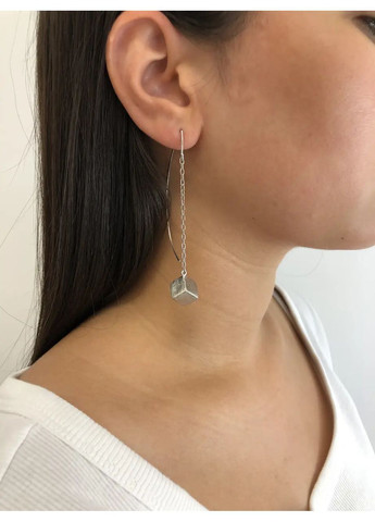 Срібні сережки 204-Б No Brand Сережки (362947427)