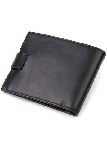 Кошелек мужской Кожаный гладкий 21792 Черный Canpellini (306881745)