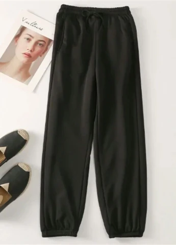 Брюки женские спортивные теплые однотонные No Brand (393107501)