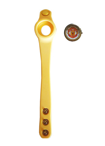 Детские наручные часы для мальчиков ФК Манчестер Юнайтед желтый, белый No Brand (366872785)