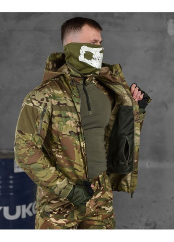 Тактичний чоловічий демісезонний костюм Ріп-стоп 3 в 1 мультикам No Brand