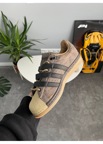 Кросівки жіночі Adidas Superstar Rabbit Hole Brown Black | Адідас Суперстар Кроляча нора коричневі No Brand коричневі демісезони (360535103)