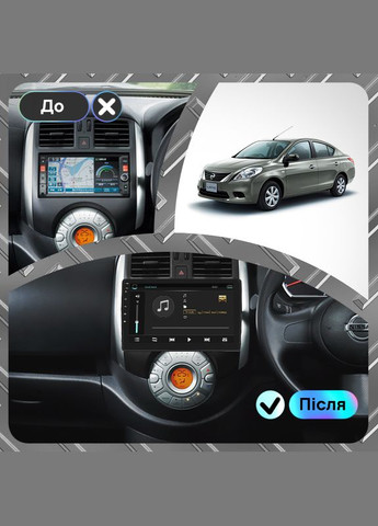 Штатная магнитола 9" для Nissan Latio I (N17) Рестайлинг 2014-2016 6/128Gb 4G Wi-Fi GPS Top Ниссан 5 шт. Lesko (336205535)