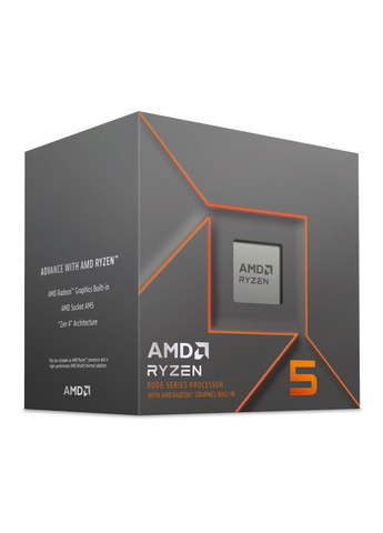 Центральный процессор Ryzen 5 8500G 6C/12T 3.5/5.0GHz Boost 16Mb Radeon Graphics AM5 65W Wraith Stealth cooler Box AMD (362215421)