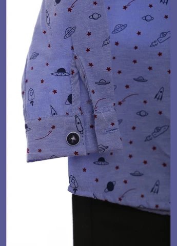 Блакитний демісезонний сорочка з брюками для хлопчика трикотажні з метеликом блакитний 68 см (36799) BABYKROHA
