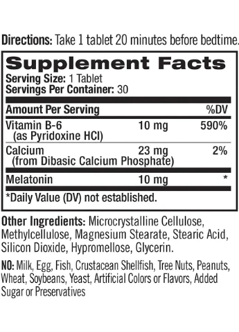 Мелатонин для сна Melatonin Advanced Sleep 10 мг 30 таб Natrol (357342549)