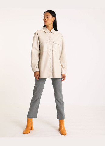 Бежевая демисезонная куртка рубашка H&M