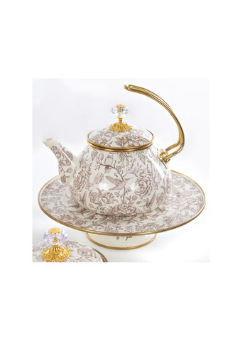 Тортівниця емальована "BIRD" з кришкою на ніжці, 30 см Elmani (360400567)