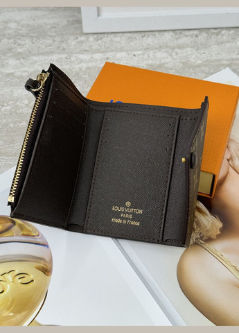 Жіночий гаманець коричневий + коричневий конверт міні No Brand (322464427)