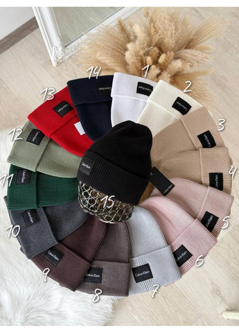 Шапка красива, шапка кельвін унісекс, тепла шапка Calvin Klein No Brand (362918054)