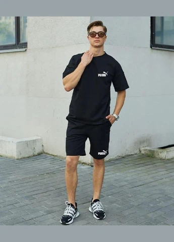 Чоловічий літній костюм Puma черний No Brand (353848686)