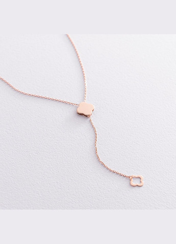 Кольє Клевер в червоному золоті кол01901 45 Oniks (264022422)