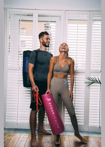 Килимок для йоги та фітнесу Fitness Yoga Mat 0125, 180x61x1, Pink 4yourhealth (333976636)