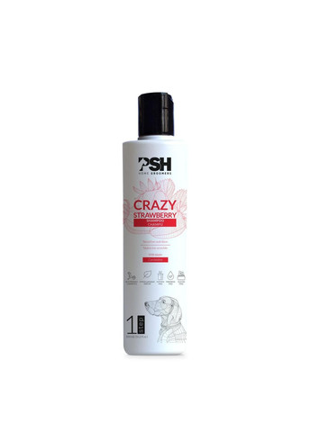 Шампунь для собак с биотином - Crazy Strawberry Shampoo 300 мл PSH(Pet Skin Healthcare) (324621636)