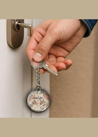 Набор подвеска (кулон) и брелок Аниме Доктор Стоун #03 (подарочный набор) No Brand (332633737)