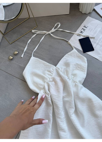 Літній сарафан із льону на тонких зав’язках Україна (351480380)