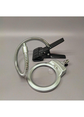 Лупа з підсвічуванням на прищіпці 2LED - діаметр лінзи 90 мм Plus-plus (352744757)