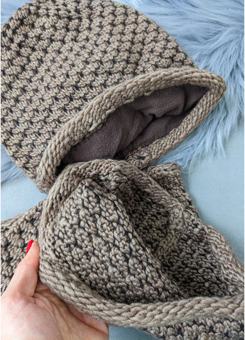 Жіночий демісезонний комплект — шапка та бафф InFashion Компдект шапка та бафф (365798956)