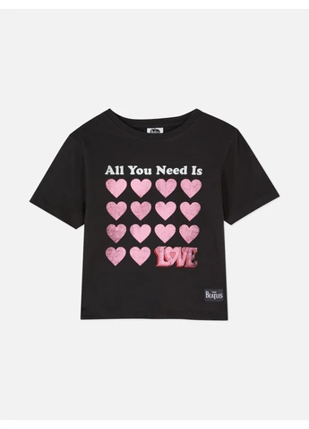 Топ лето,черный с принтом, Primark (397857676)