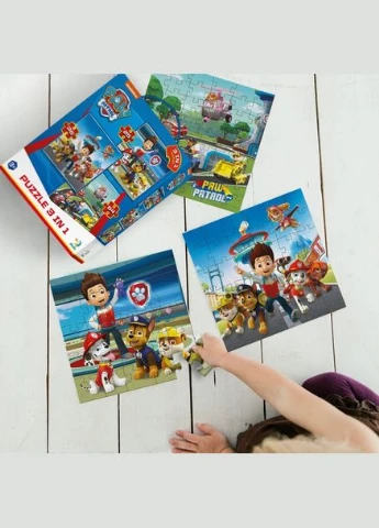 Пазл 3 в 1 Paw Patrol. Готовы к работе Dodo (323468182)