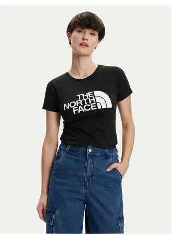 Жіноча бавовняна футболка з принтом чорна The North Face - (400734941)