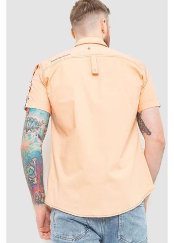 Персиковая повседневный рубашка однотонная Ager