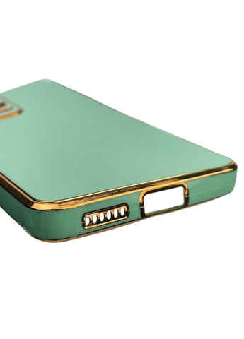 Чехол для Redmi Note 12 Pro Plus 5G с золотой окантовкой защитой камеры редми нот 12 про плюс бирюзовый Xiaomi (366022513)