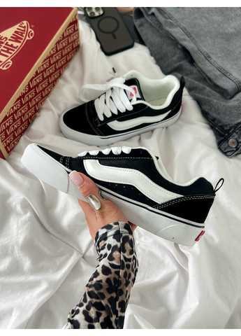 Кросівки жіночі і чоловічі Vans Knu Skool black white | Кну Скул чорно-білі No Brand чорно-білі демісезони (349729036)