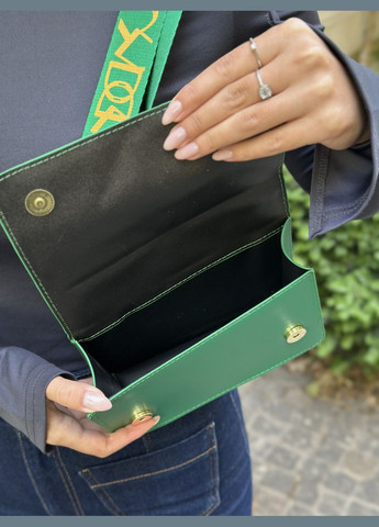 Женская сумка 10277 кросс-боди на ремешке зеленая No Brand (299279293)