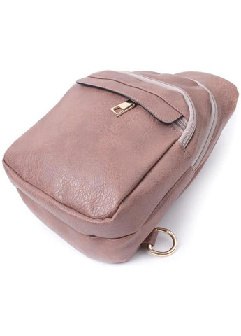 Сумка слинг через плечо женская из экокожи для телефона и для документов средняя Коричневый 38957 Vintage (351403587)