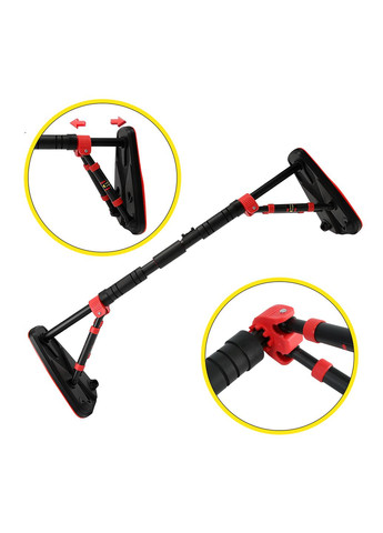 Турник раздвижной Elite+ XR-0293 Black/Red Cornix (322141218)