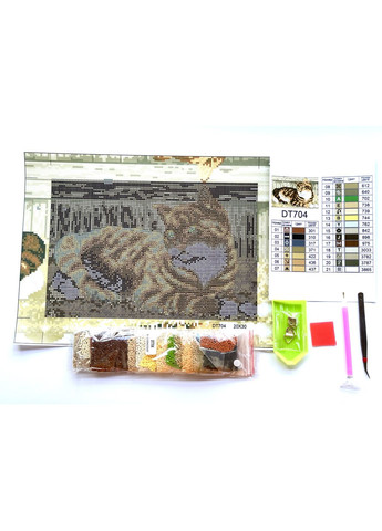 Набір для алмазної мозаїки Котик DT704 ColorArt (299772348)