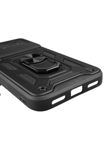 Чехол для Pixel 8A бронированный с кольцом-держателем со шторкой на гугл пиксель 8а чёрный rg1 Google (366019106)