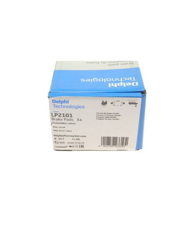 Тормозные колодки (передние) Citroen Berlingo/Peugeot Partner 08 LP2101 UA63 Delphi (332797322)