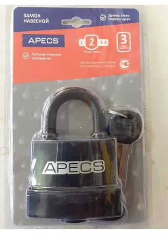 Замок навісний PDR-50-70 Apecs (361149820)