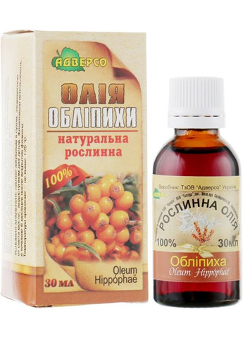 Натуральное масло "Облепихово" 30ml (301997-86932) Адверсо (368639757)