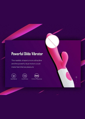 Набір — жіночий кліторальний вібратор Lover зі стимулятором точки G з інтимним лубрикантом Полуниця No Brand (340914834)