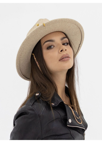 Капелюх федора з ланцюгом вовняний D.Hats (369716661)