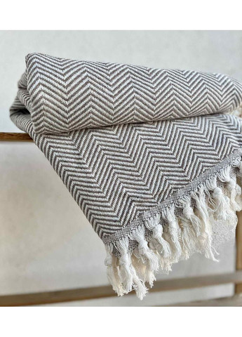 Покрывало Danmark хлопковое 200х230 см коричневое ZEINTEX (315346940)