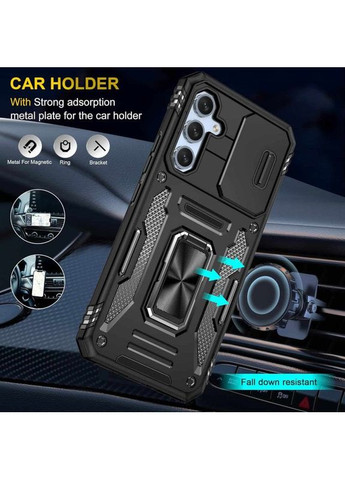 Ударопрочный чехол Camshield Army кольцо для Samsung Galaxy S25+ / S24+ Черный Epik (372499036)