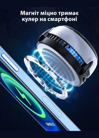 Активное охлаждение CX03 для телефона магнитный с MagSafe радиатор охлаждения вентилятор c подсветкой Memo (344548218)