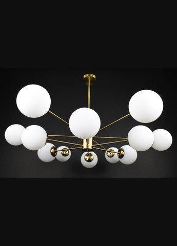 Люстра стельова на 12 лампочок 27790 Латунь 40-70х116х116 см. Sunnysky (364502126)