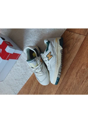 Зеленые демисезонные кроссовки мужские new balance 550 aime leon dore natural green нью беланс 550 зеленые No Brand
