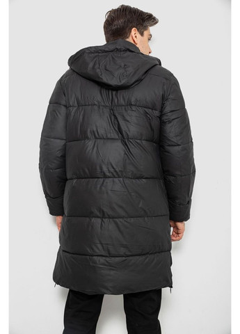 Черная демисезонная куртка мужская зимняя удлиненная Sport Line